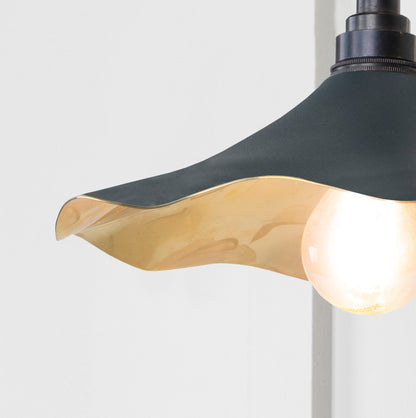 Smooth Brass Flora Wall Light by From The Anvil