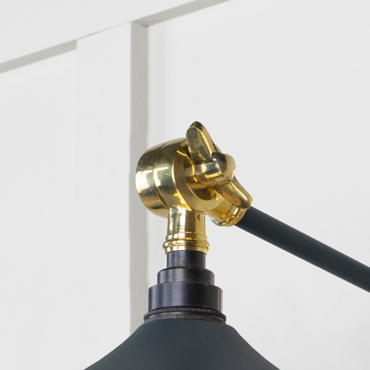 Smooth Brass Flora Wall Light by From The Anvil