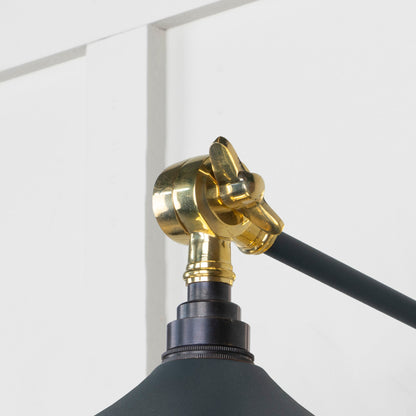 Smooth Brass Flora Wall Light by From The Anvil