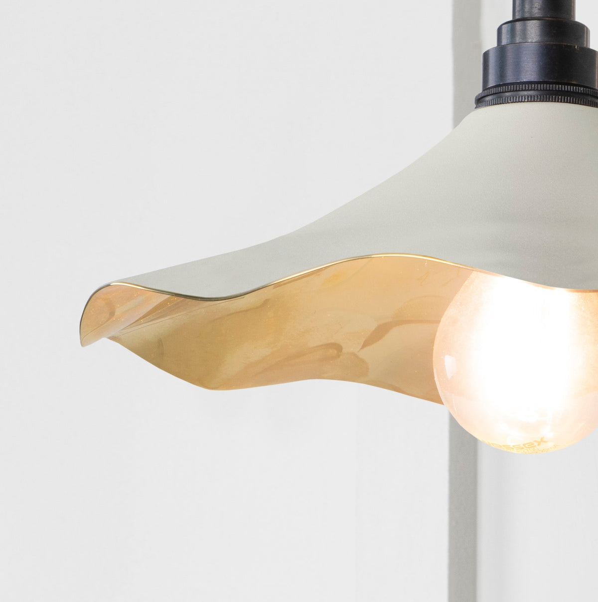 Smooth Brass Flora Wall Light by From The Anvil