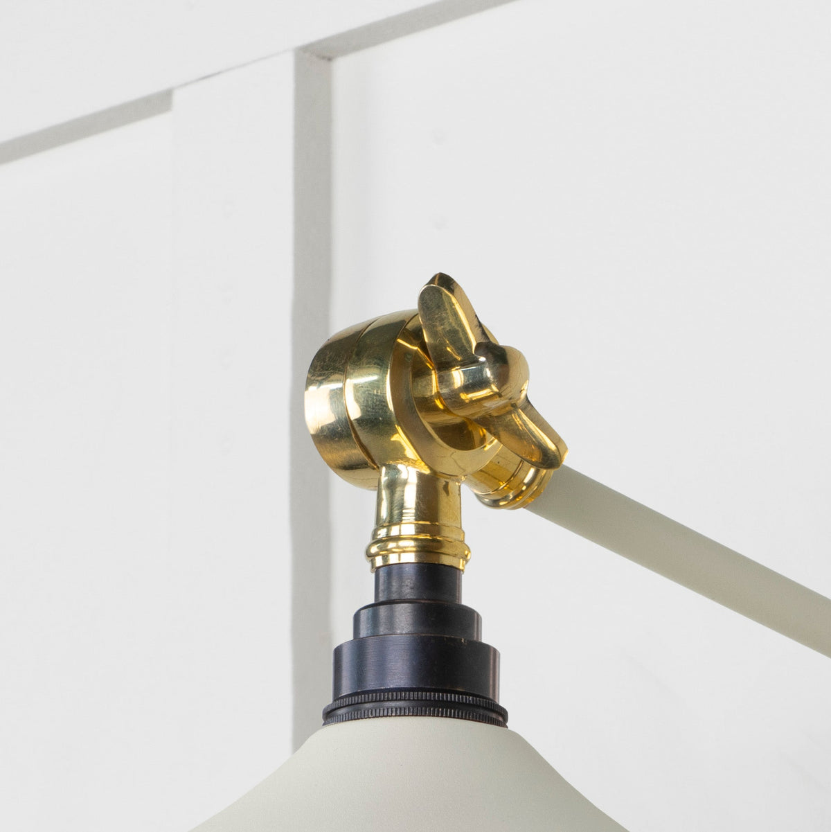 Smooth Brass Flora Wall Light by From The Anvil