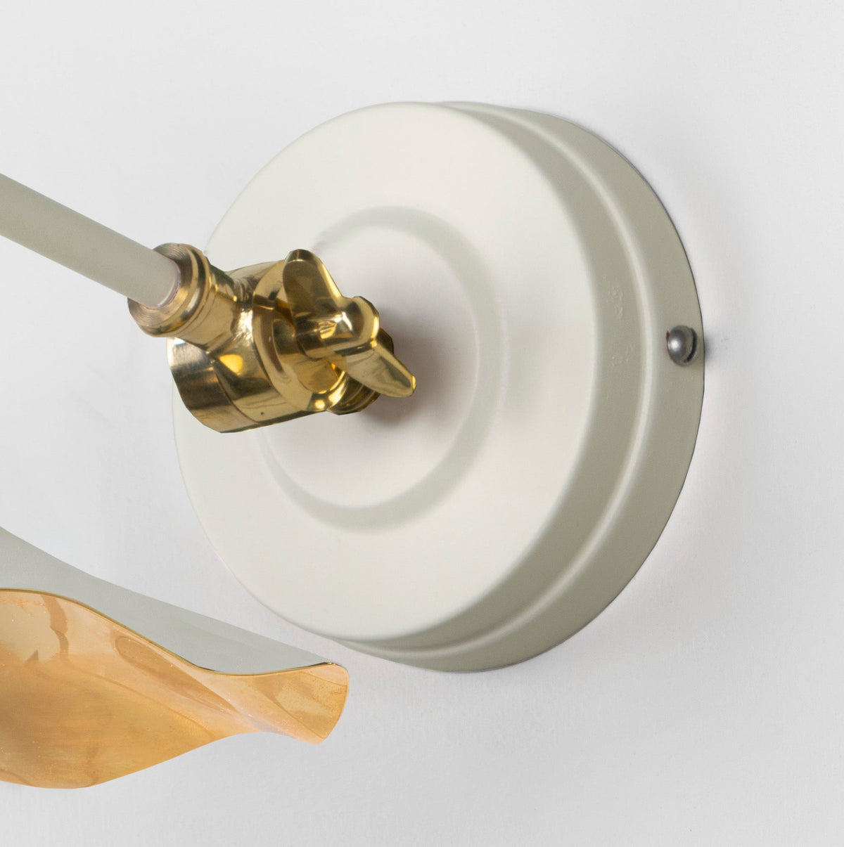 Smooth Brass Flora Wall Light by From The Anvil