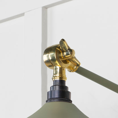 Smooth Brass Flora Wall Light by From The Anvil
