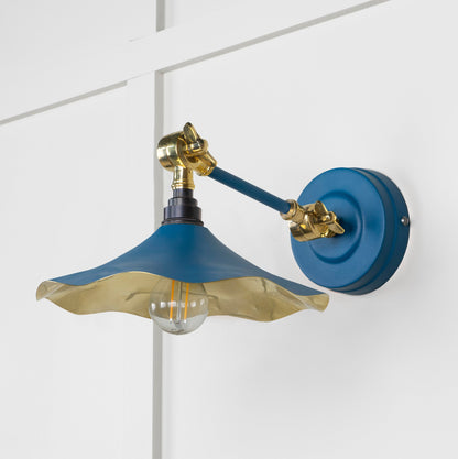 Smooth Brass Flora Wall Light by From The Anvil