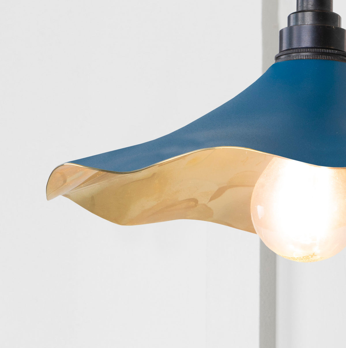 Smooth Brass Flora Wall Light by From The Anvil