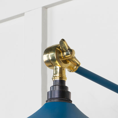 Smooth Brass Flora Wall Light by From The Anvil