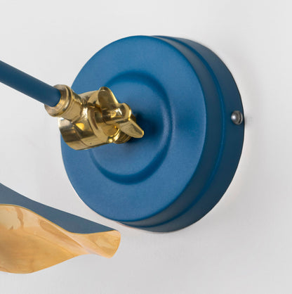 Smooth Brass Flora Wall Light by From The Anvil