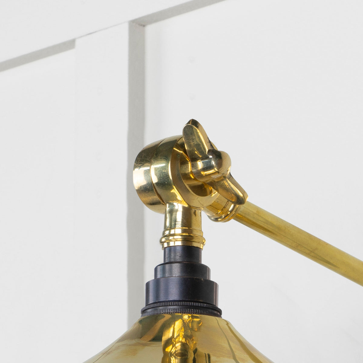 Smooth Brass Flora Wall Light by From The Anvil