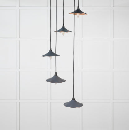 Smooth Copper Flora Cluster Pendant by From The Anvil