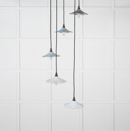Smooth Nickel Flora Cluster Pendant by From The Anvil