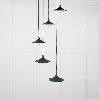 Smooth Nickel Flora Cluster Pendant by From The Anvil