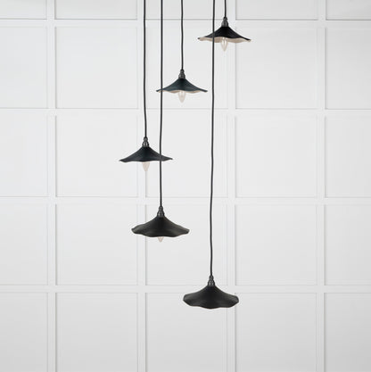 Smooth Nickel Flora Cluster Pendant by From The Anvil