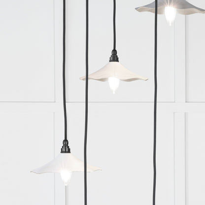 Smooth Nickel Flora Cluster Pendant by From The Anvil