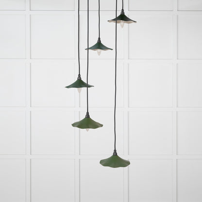 Smooth Nickel Flora Cluster Pendant by From The Anvil