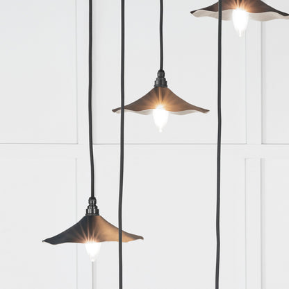 Smooth Nickel Flora Cluster Pendant by From The Anvil