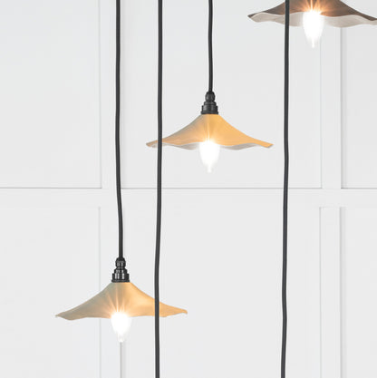 Smooth Nickel Flora Cluster Pendant by From The Anvil