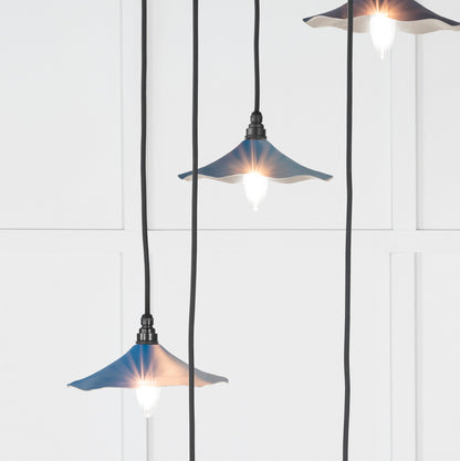 Smooth Nickel Flora Cluster Pendant by From The Anvil