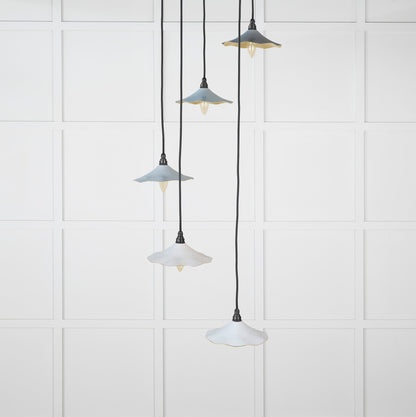 Smooth Brass Flora Cluster Pendant by From The Anvil