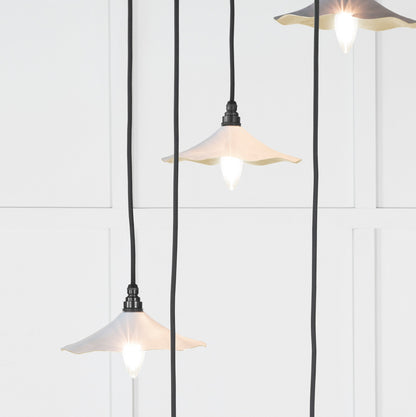 Smooth Brass Flora Cluster Pendant by From The Anvil