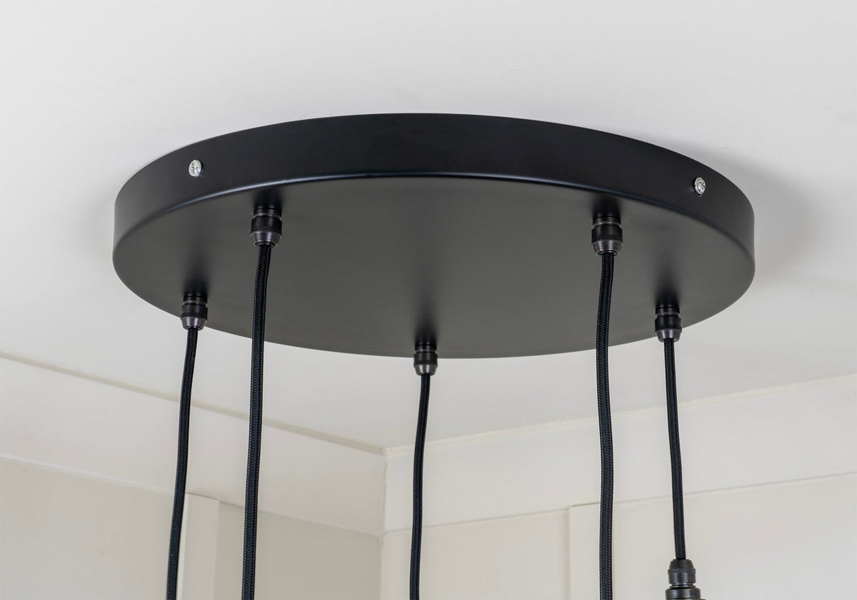Smooth Brass Flora Cluster Pendant by From The Anvil