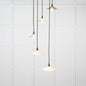 From The Anvil's Smooth Brass Smooth Brass Flora Cluster Pendant