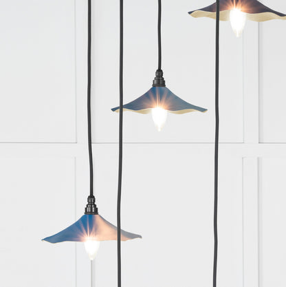 Smooth Brass Flora Cluster Pendant by From The Anvil