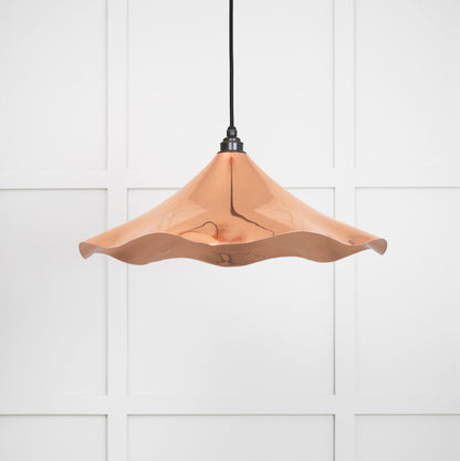 Smooth Copper Flora Pendant by From The Anvil