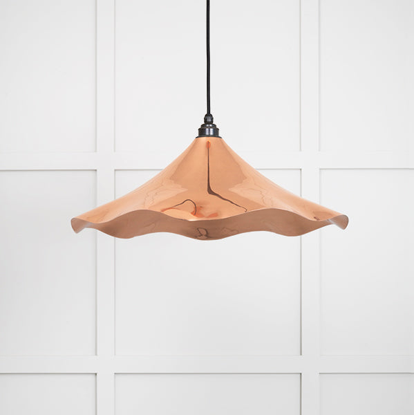 Smooth Copper Flora Pendant by From The Anvil