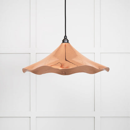 Smooth Copper Flora Pendant by From The Anvil