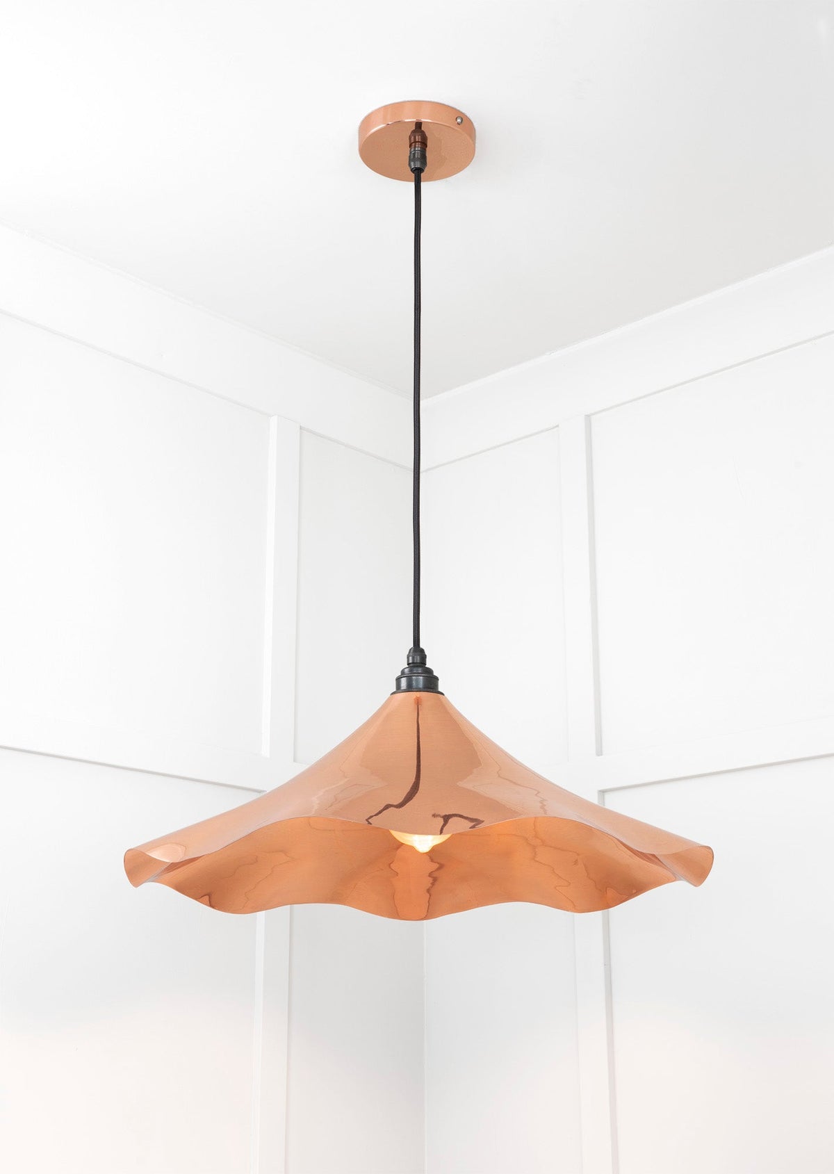 Smooth Copper Flora Pendant by From The Anvil