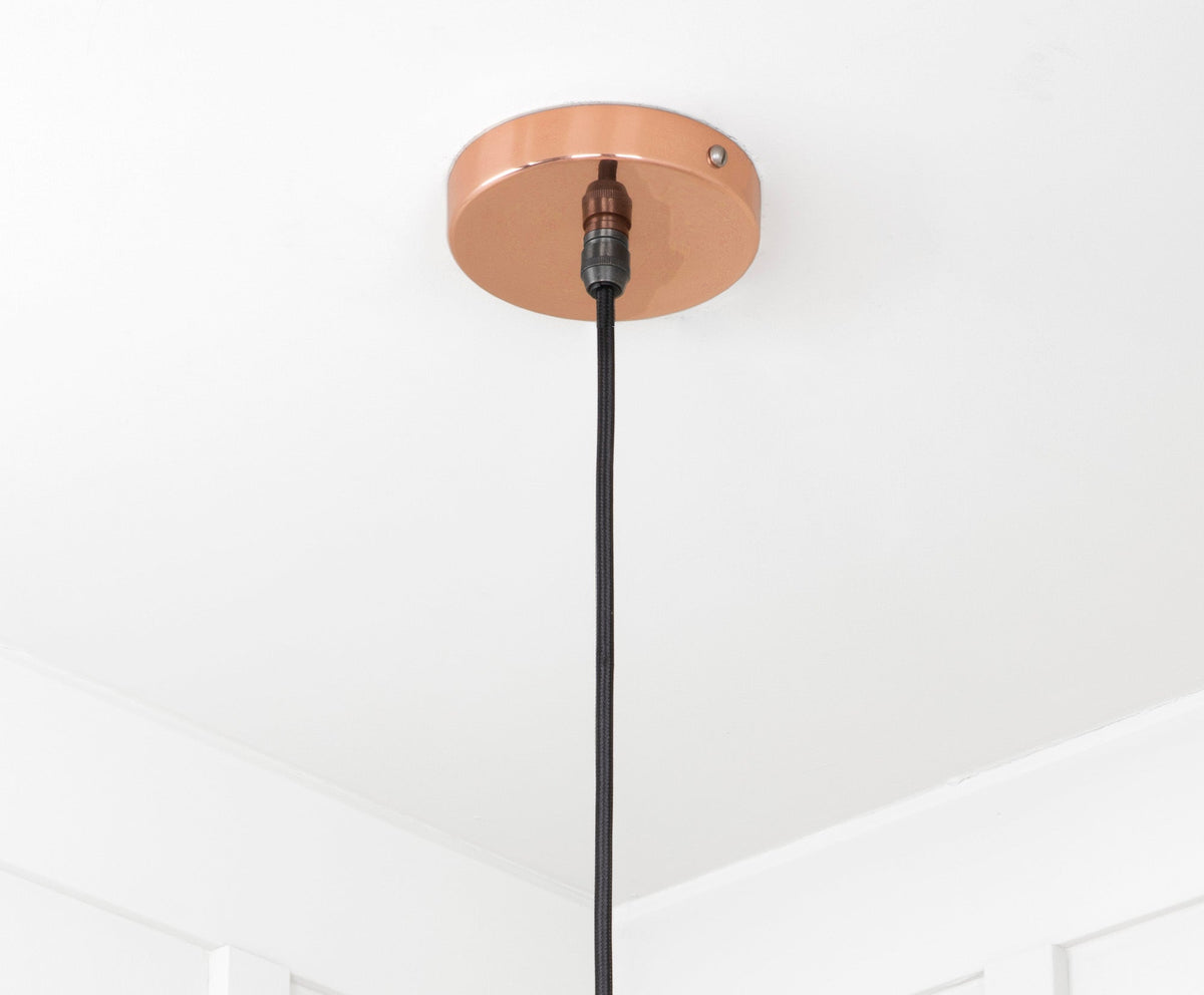 Smooth Copper Flora Pendant by From The Anvil