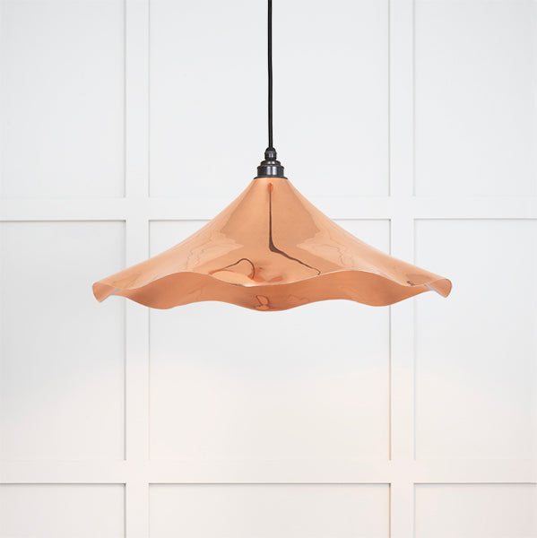 Smooth Copper Flora Pendant by From The Anvil