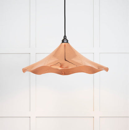 Smooth Copper Flora Pendant by From The Anvil