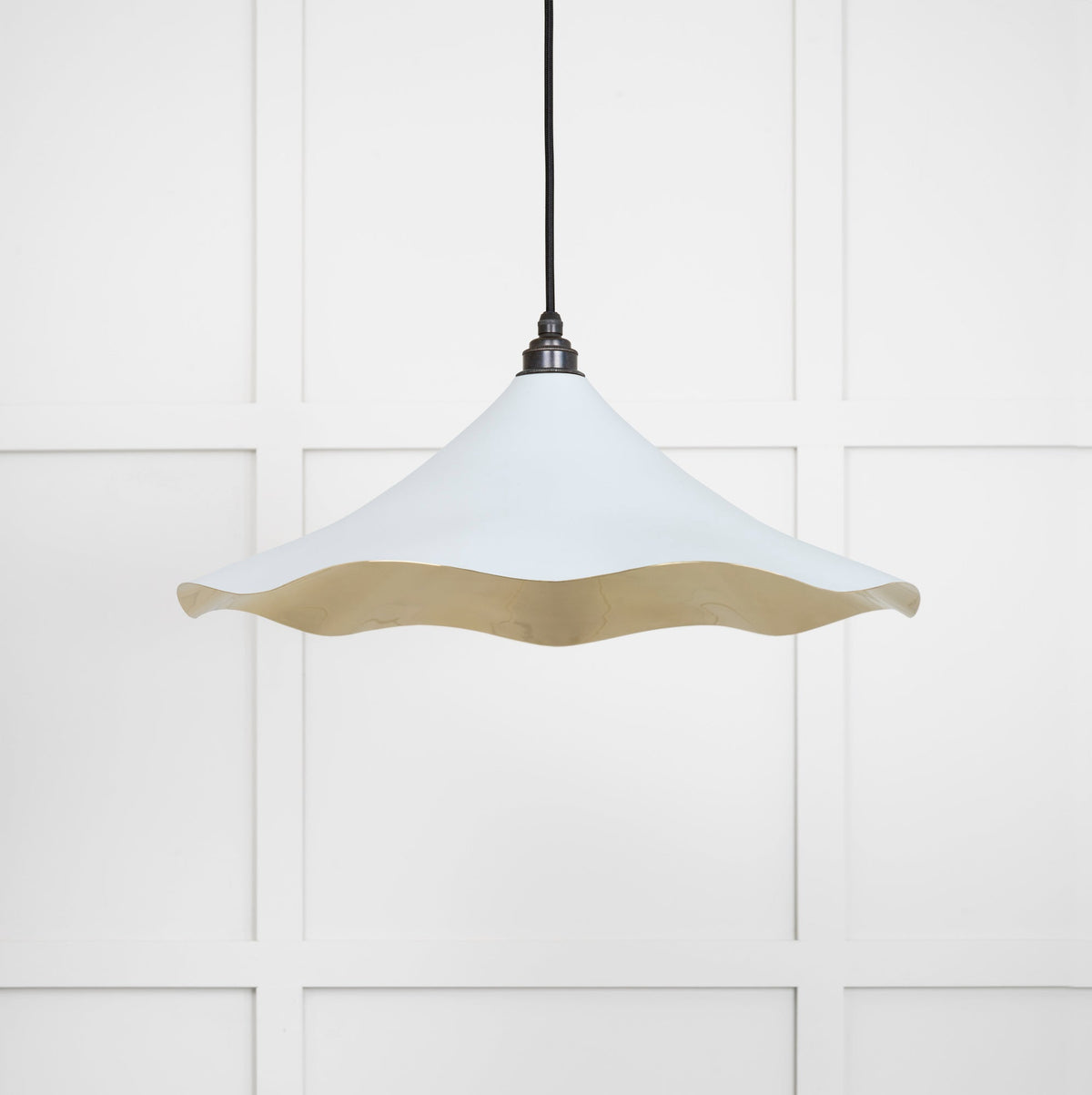 Smooth Brass Flora Pendant by From The Anvil