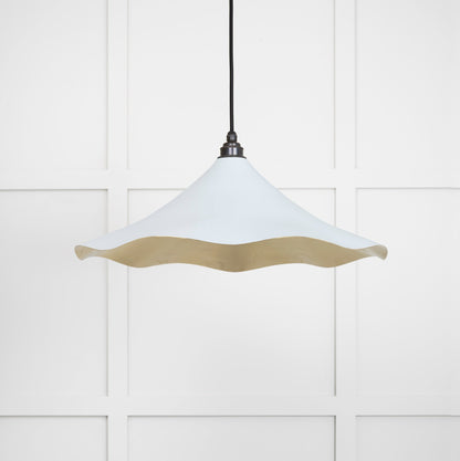 Smooth Brass Flora Pendant by From The Anvil