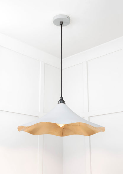 Smooth Brass Flora Pendant by From The Anvil