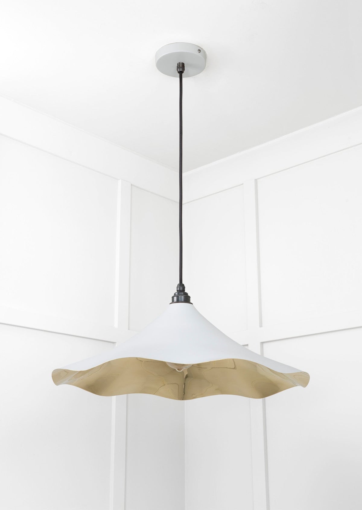 Smooth Brass Flora Pendant by From The Anvil