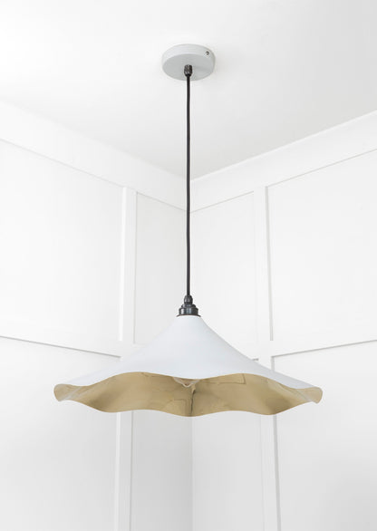 Smooth Brass Flora Pendant by From The Anvil