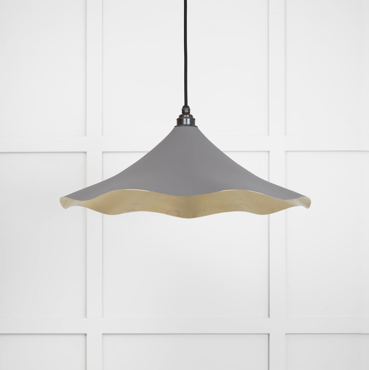 Smooth Brass Flora Pendant by From The Anvil