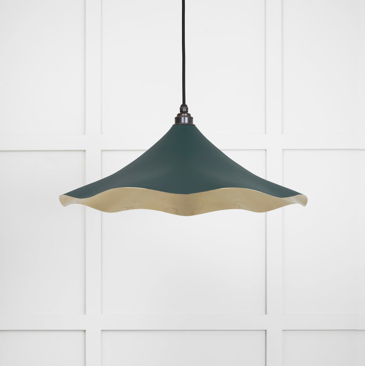Smooth Brass Flora Pendant by From The Anvil