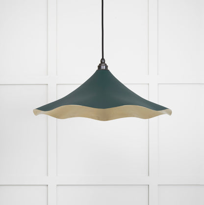 Smooth Brass Flora Pendant by From The Anvil