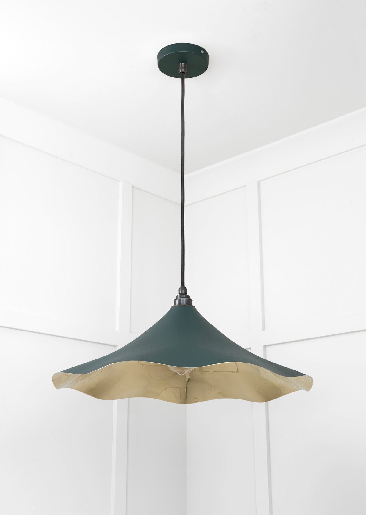 Smooth Brass Flora Pendant by From The Anvil