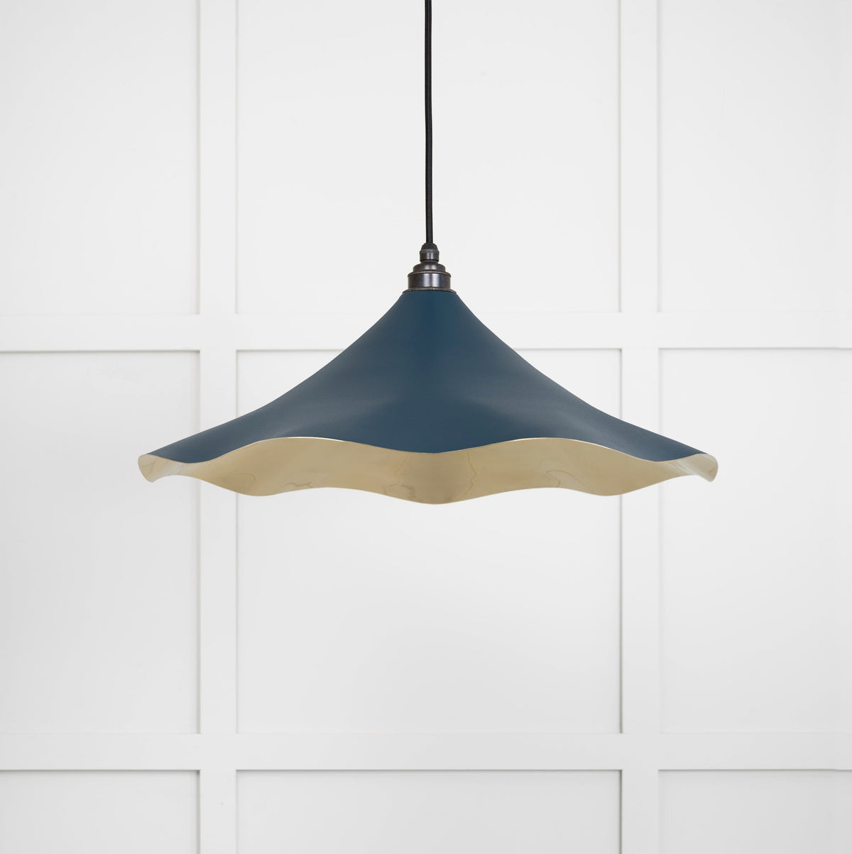 Smooth Brass Flora Pendant by From The Anvil