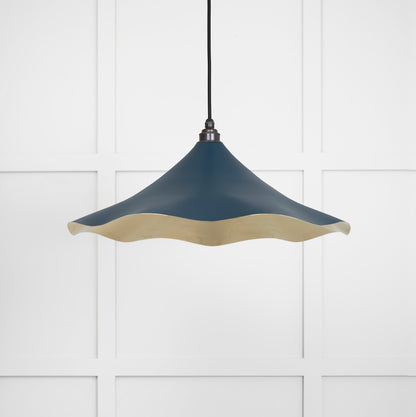 Smooth Brass Flora Pendant by From The Anvil