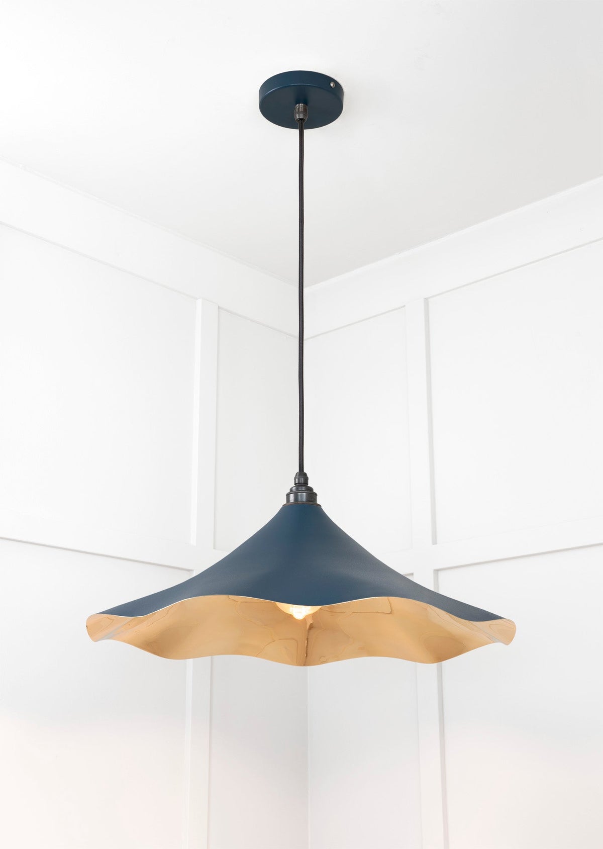 Smooth Brass Flora Pendant by From The Anvil