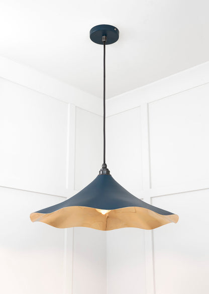 Smooth Brass Flora Pendant by From The Anvil