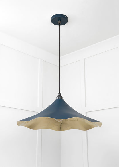 Smooth Brass Flora Pendant by From The Anvil