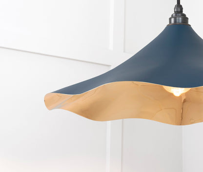 Smooth Brass Flora Pendant by From The Anvil