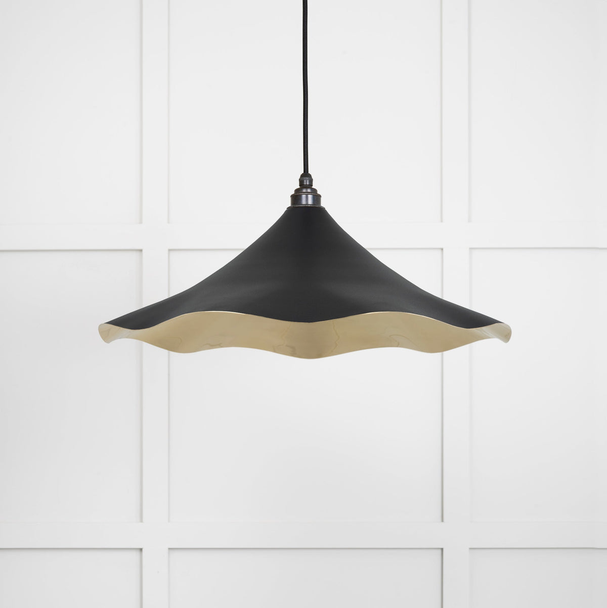 Smooth Brass Flora Pendant by From The Anvil