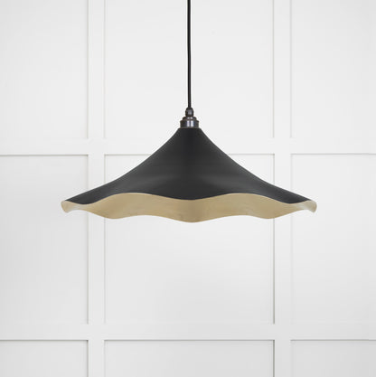 Smooth Brass Flora Pendant by From The Anvil
